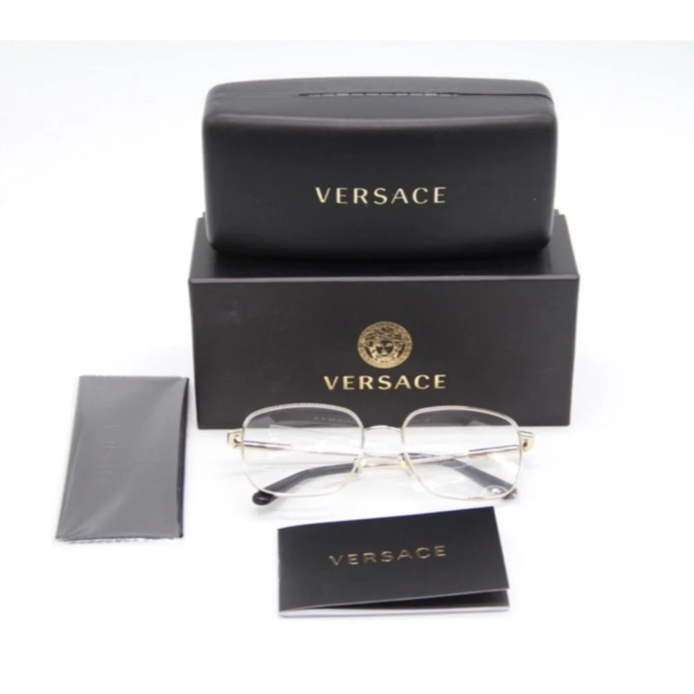 NEW VERSACE EYEGLASSES VE1281 1002 WOMEN’S EYEWEAR VERSACE MOD 1281 GOLD